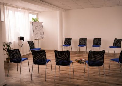 Raumsetting für Teamsupervisionen und Coaching